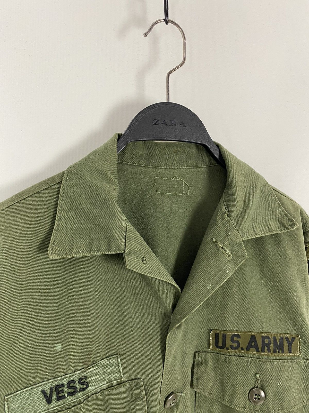 Vintage 1970s Vintage US Army Shirt Size US M / EU 48-50 / 2 - 3 Thumbnail
