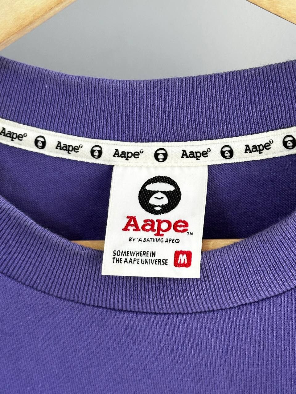 Aape Aape By Bathing Ape Purple Big Logo T-Shirt Size US M / EU 48-50 / 2 - 8 Thumbnail