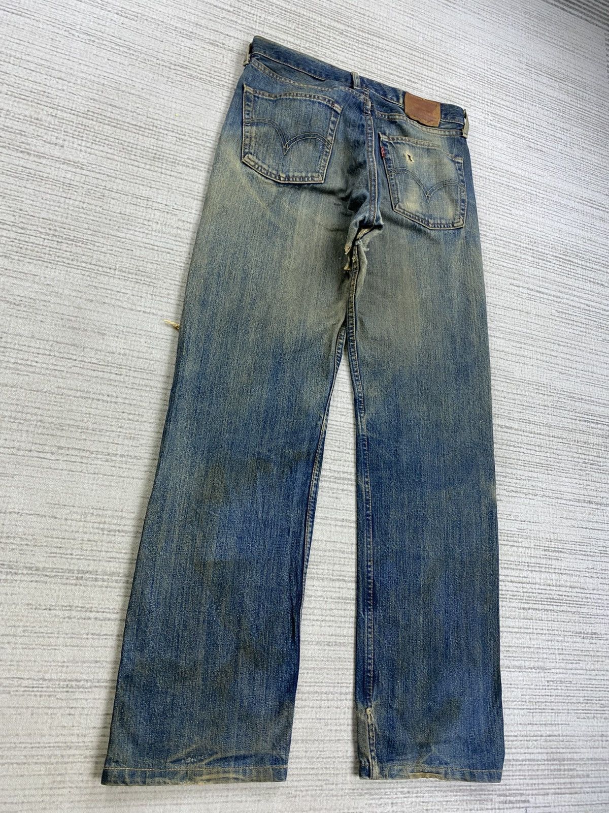 Levi's 🔥Vintage 90s Levi’s 503 Distressed Denim Mud Wash Jeans Size US 31 - 5 Thumbnail