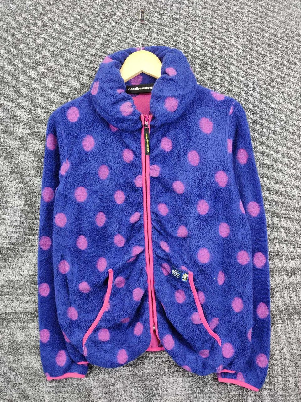 mercibeaucoup Vintage Mercibeaucoup Issey Miyake Fleece Polka Dot Jacket Size US M / EU 48-50 / 2 - 2 Thumbnail
