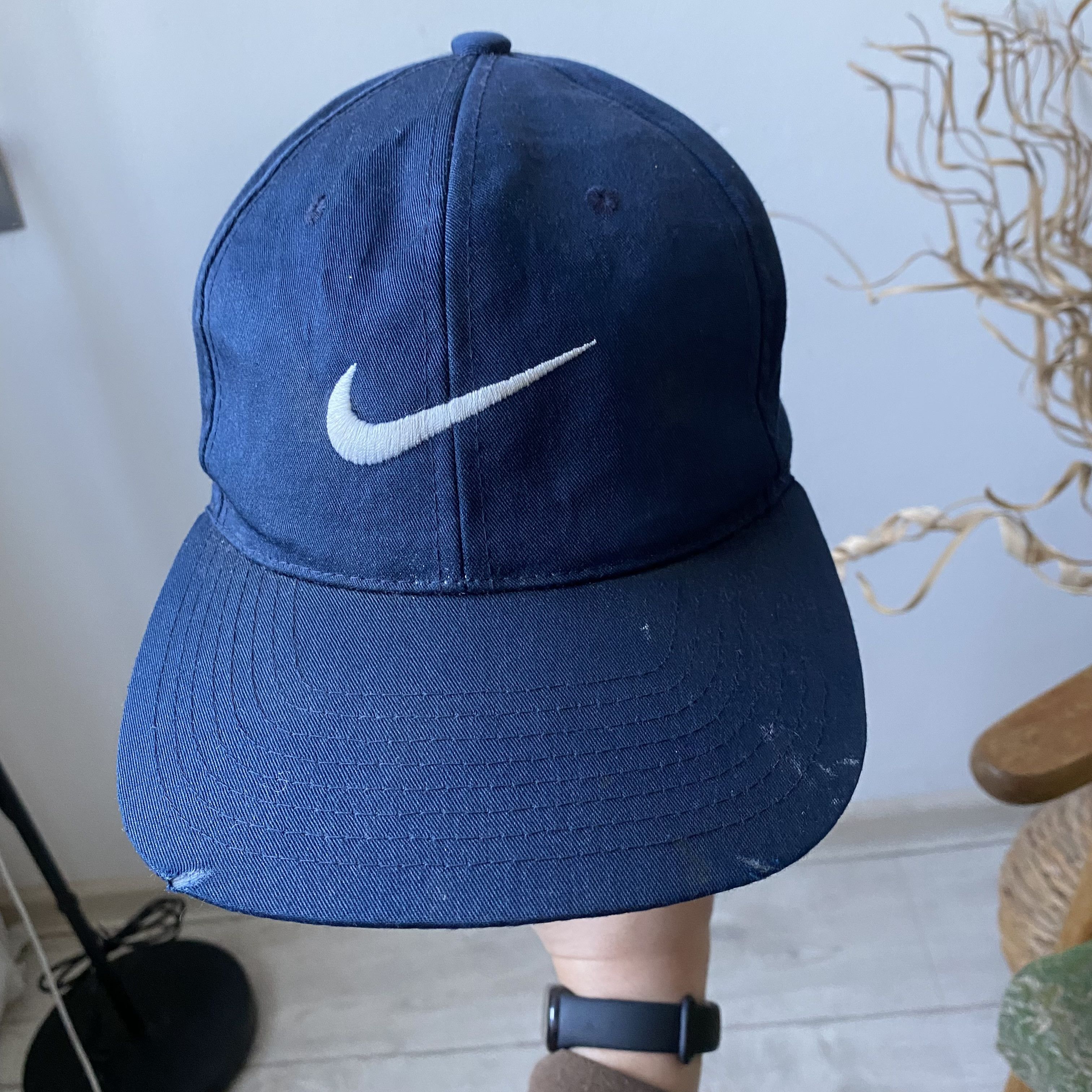 Nike 💙 Vintage 90s Nike Cap Center logo Dad Hat Size ONE SIZE - 3 Thumbnail