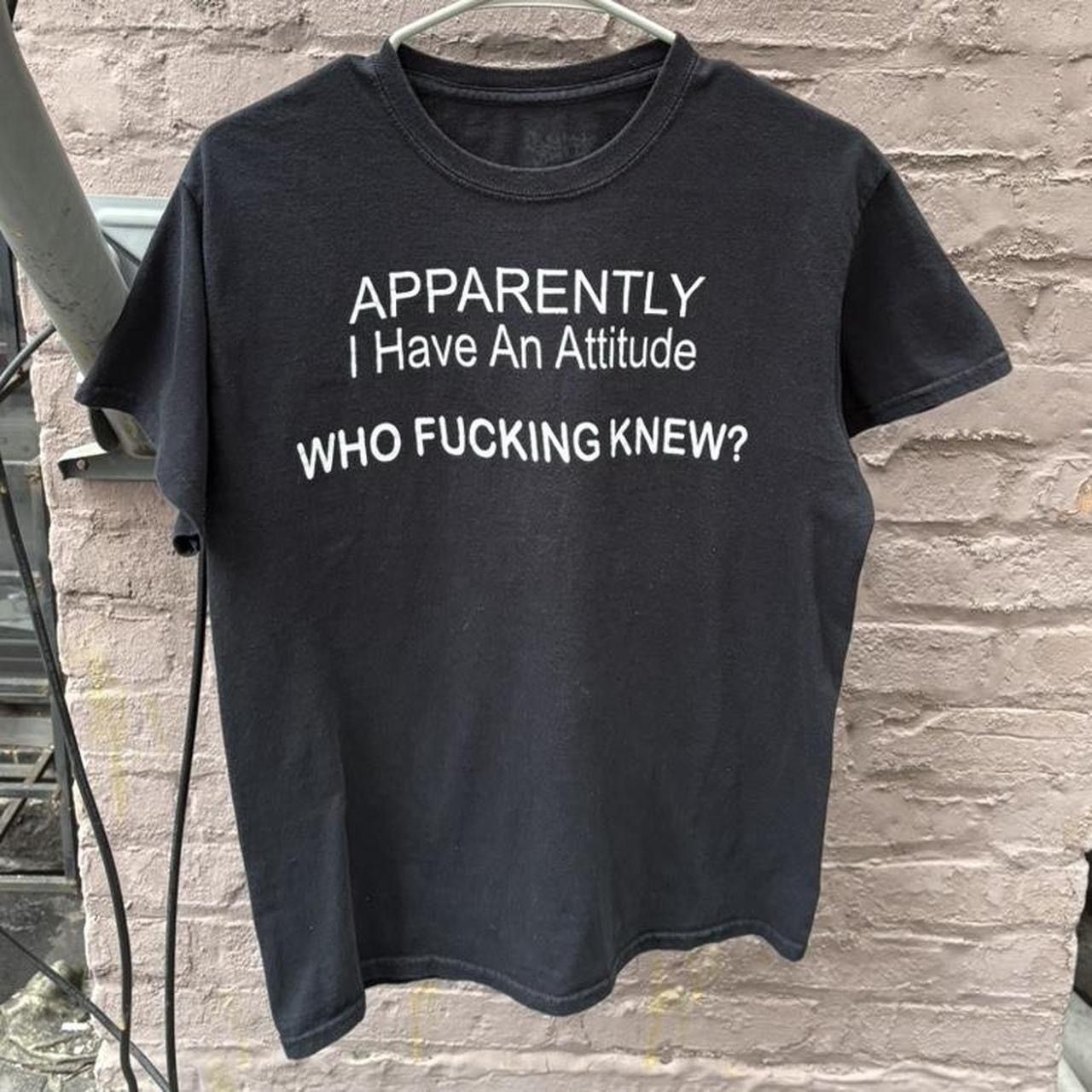 Other Y2K Spencers “Apparently I Have An Attitude” Funny T-Shirt Size US M / EU 48-50 / 2 - 1 Thumbnail