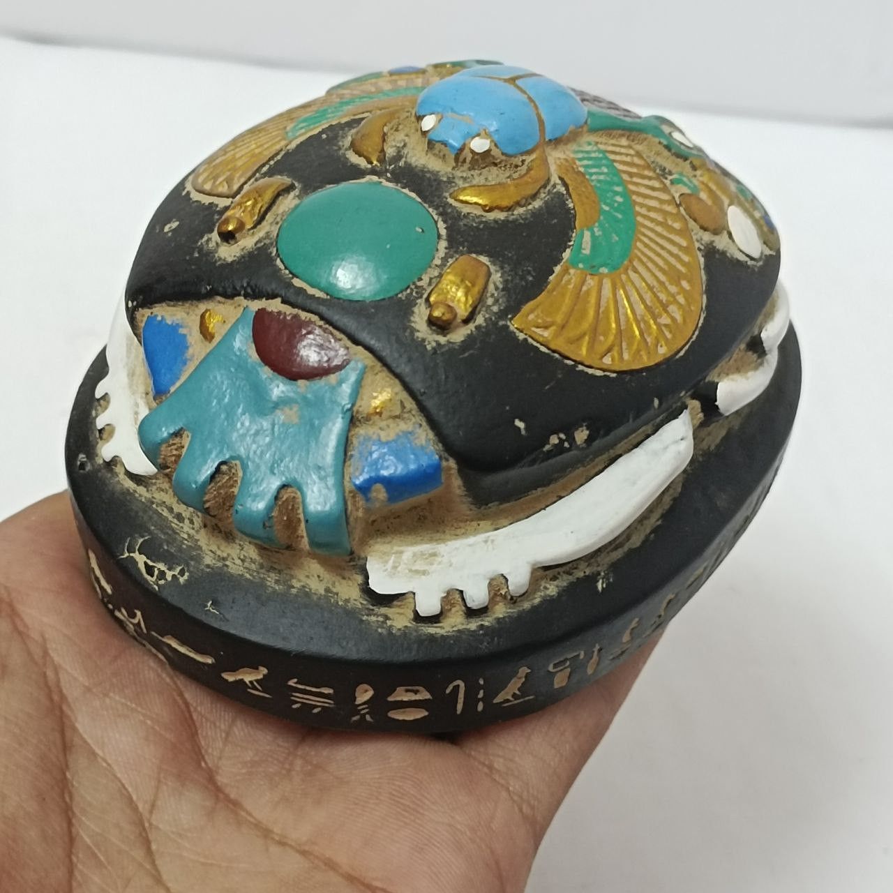 Handmade Handcrafted Egyptian scarab – unique souvenir, cultural Size ONE SIZE - 1 Thumbnail