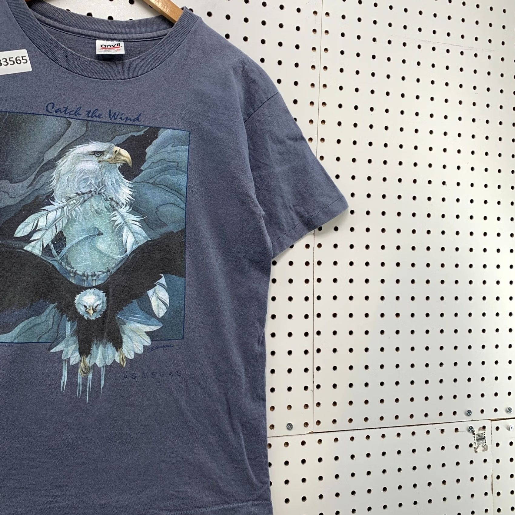 Anvil Vintage Eagle Nature Shirt Mens M Blue 19x26 USA Single Stitch Anvil T-Shirt Crew Neck Short Sleeve Birds USA Mens Size US M / EU 48-50 / 2 - 4 Thumbnail