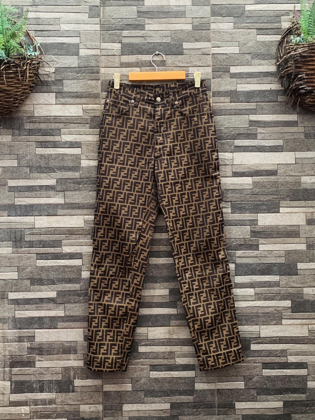 Fendi Vintage Fendi Monogram Pants Size US 29 - 1 Thumbnail