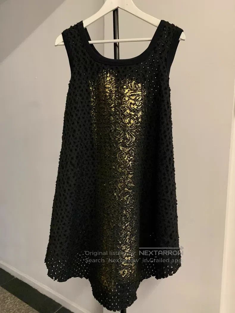 Vivienne Westwood Vivienne Westwood Black gold foil vest dress Size S / US 4 / IT 40 - 5 Thumbnail