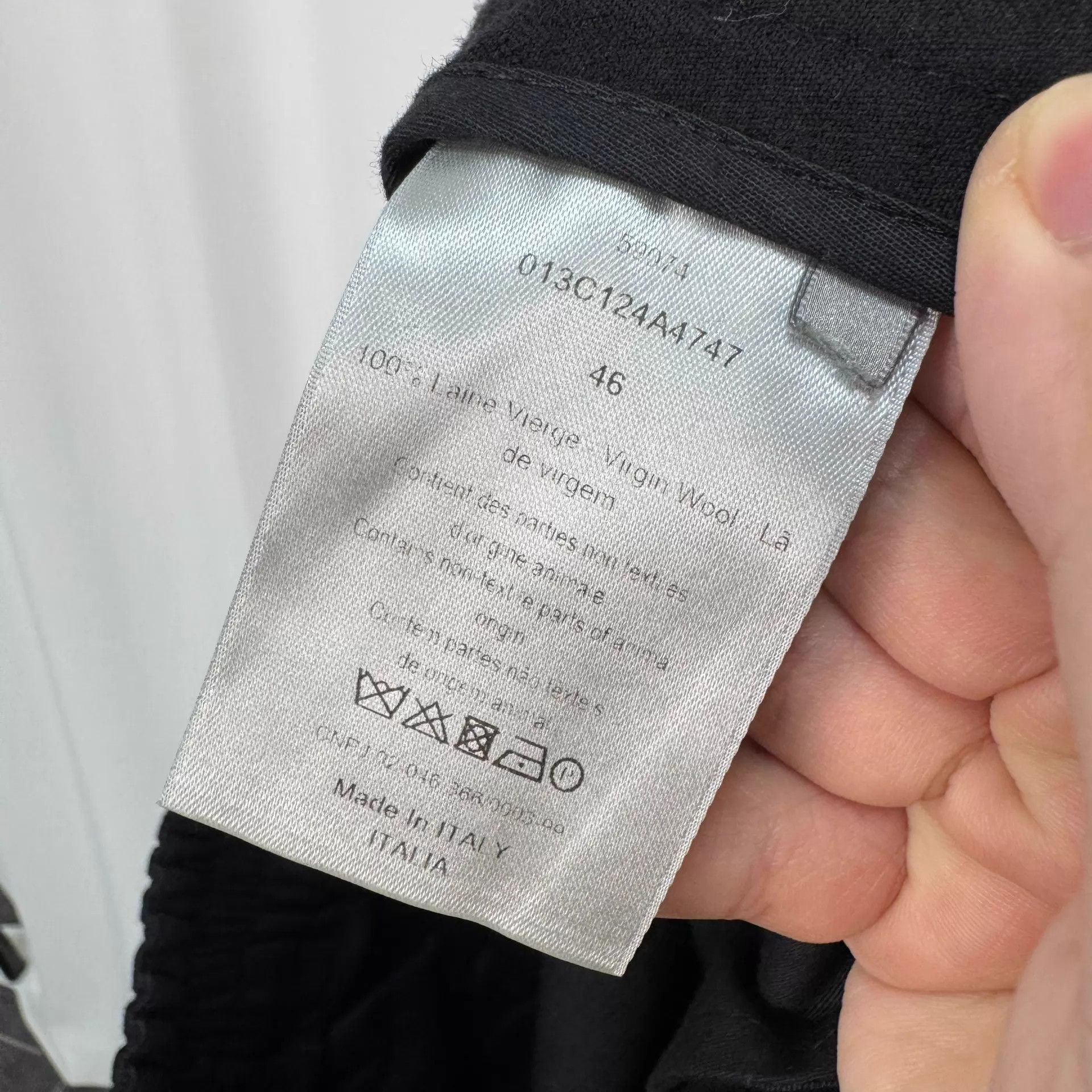 Dior Dior Men's Black Wool Chinos 46 99 New Size US 30 / EU 46 - 6 Thumbnail