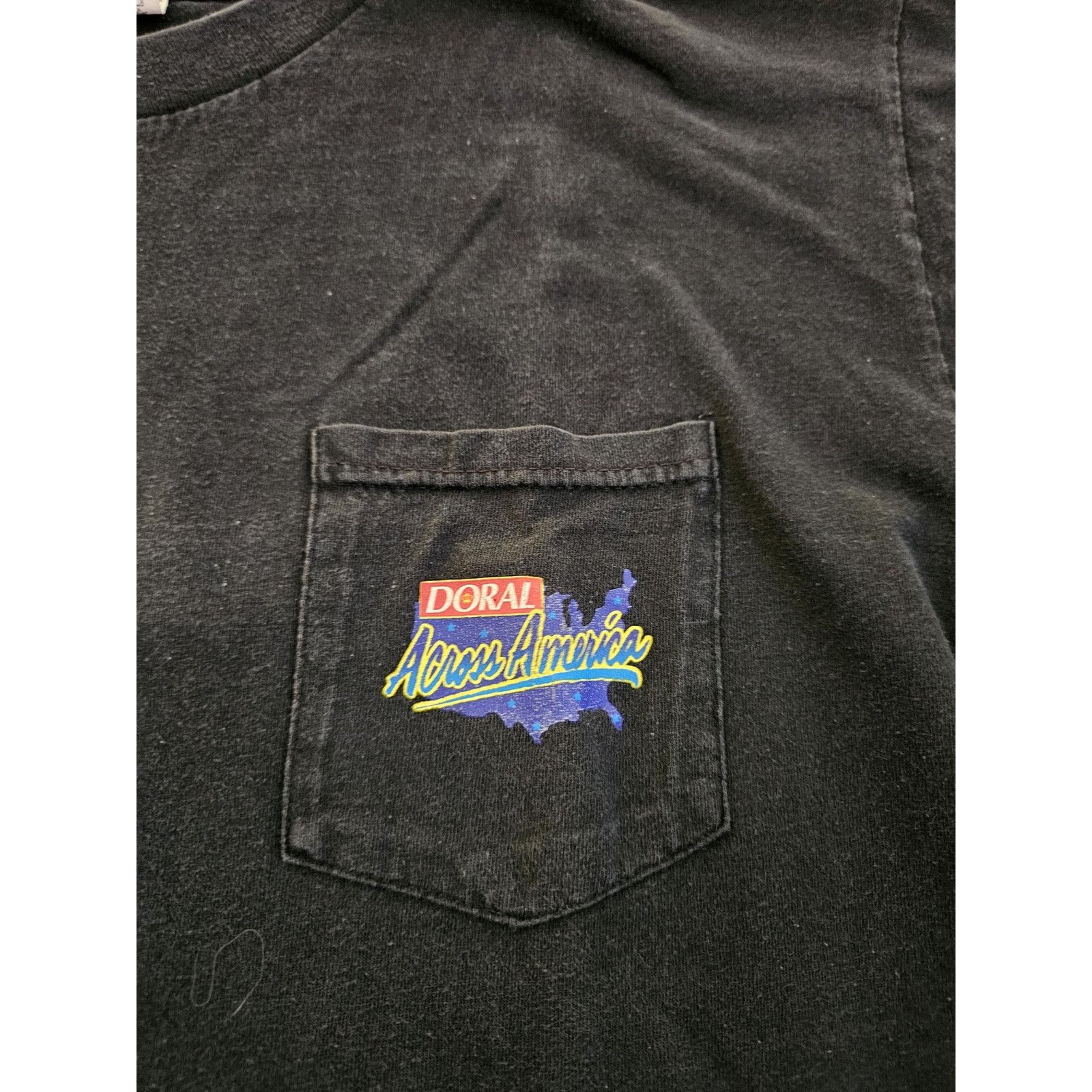 Other Doral Cigarettes Across America Tour Pocket T-shirt XL 1990s Size US XL / EU 56 / 4 - 4 Thumbnail