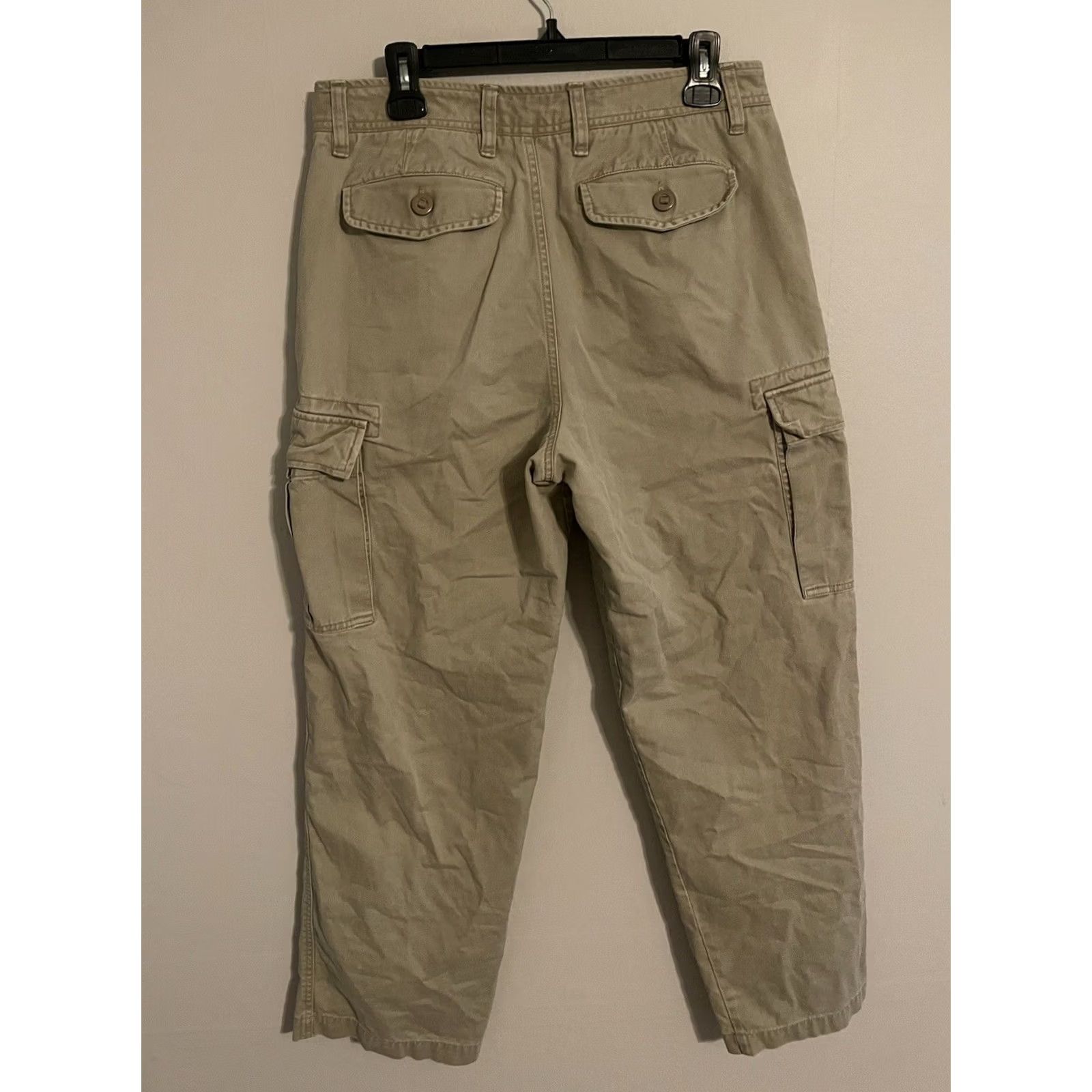 Nike ACG VINTAGE Nike ACG Pants Men's 33x32 Y2K Cargo Khaki Beige Baggy Wide Leg Chino Size US 33 - 5 Thumbnail