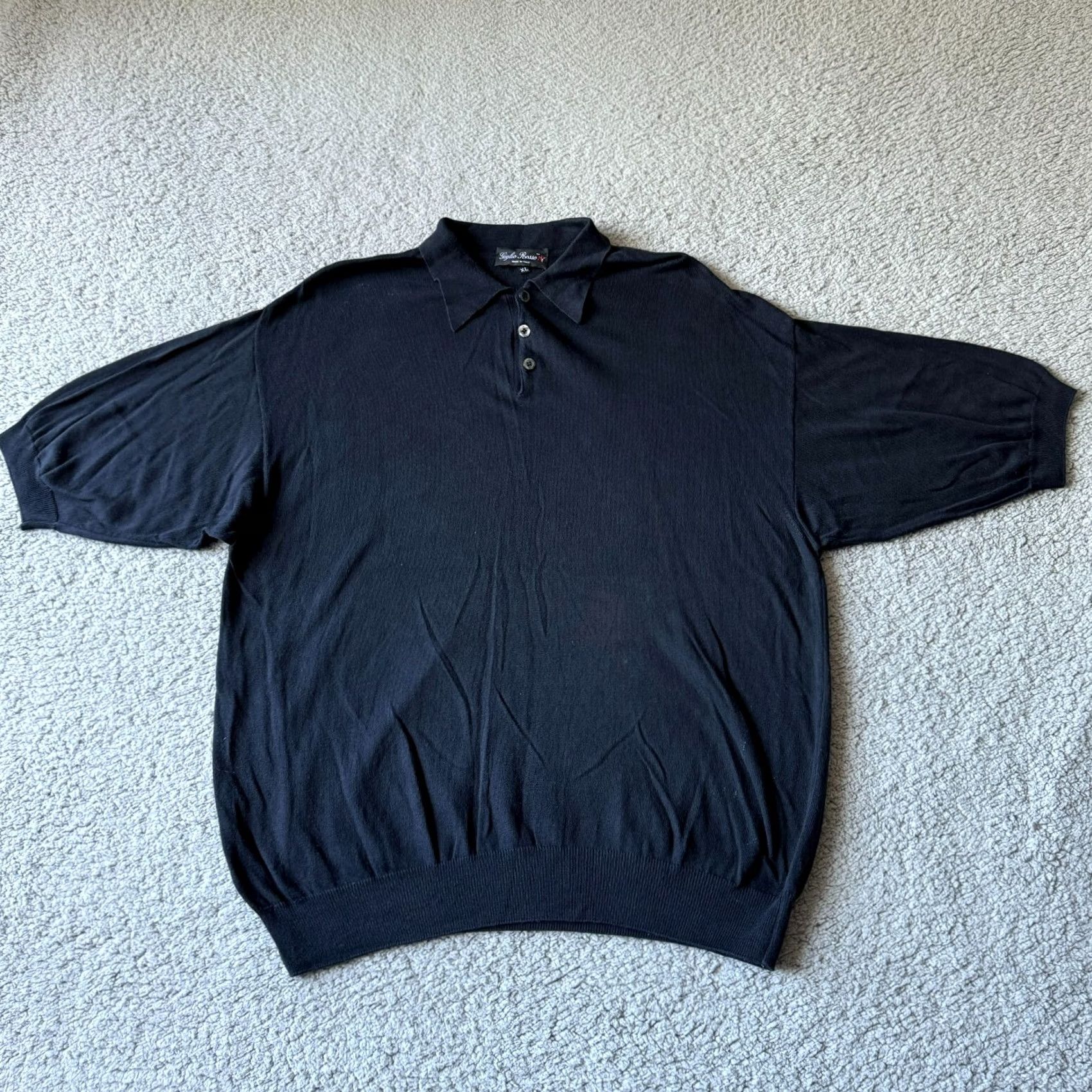 Vintage VINTAGE Giglio Rosso Sweater Mens XL Black Golf Italy Modal Rayon Blend Shirt Men XL Black Golf Italy Modal Rayon Blend Size US XL / EU 56 / 4 - 2 Thumbnail