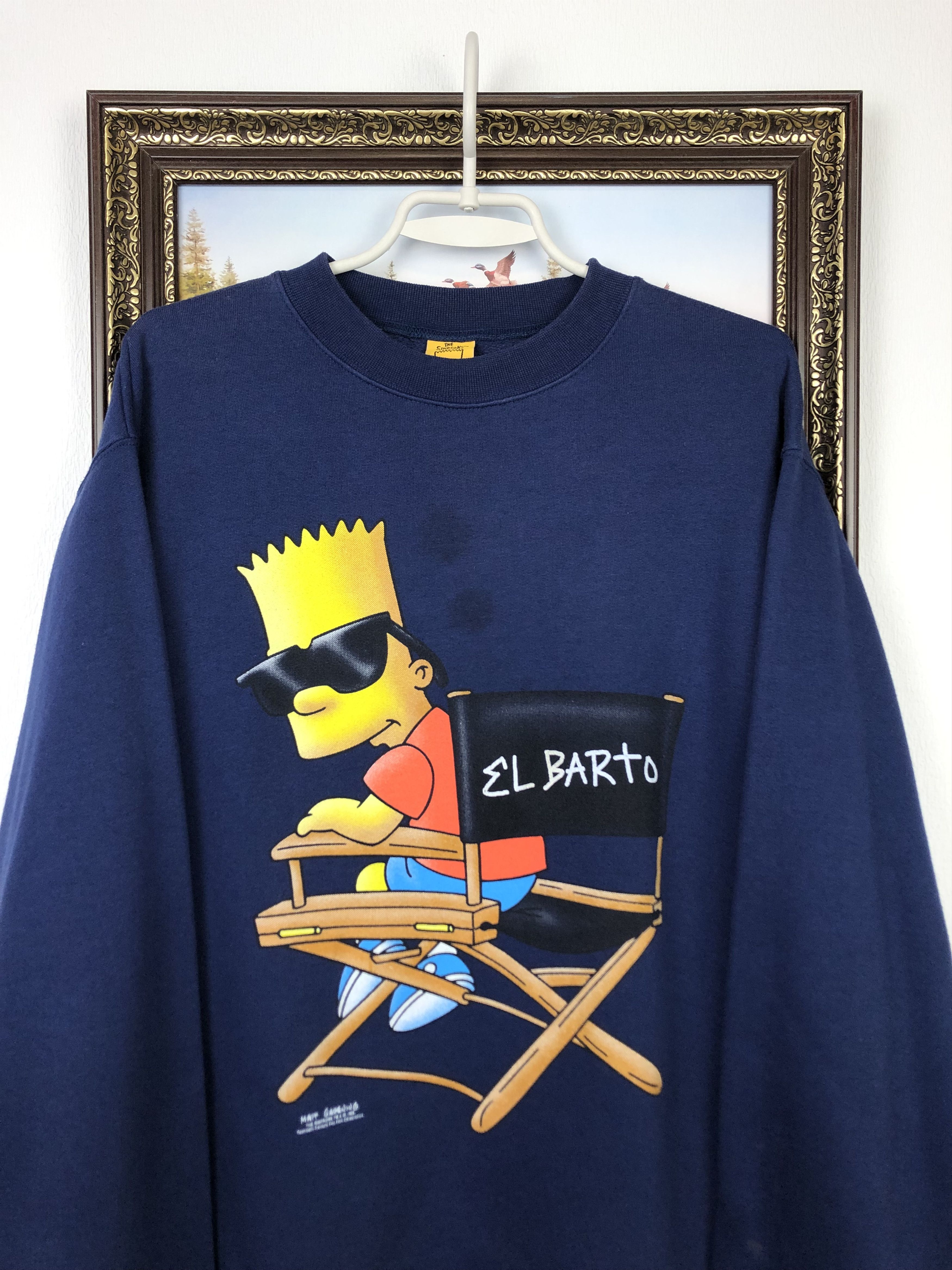 The Simpsons Vintage The Simpsons El Barto Bart Sweatshirt Blue Mens Size US M / EU 48-50 / 2 - 2 Thumbnail