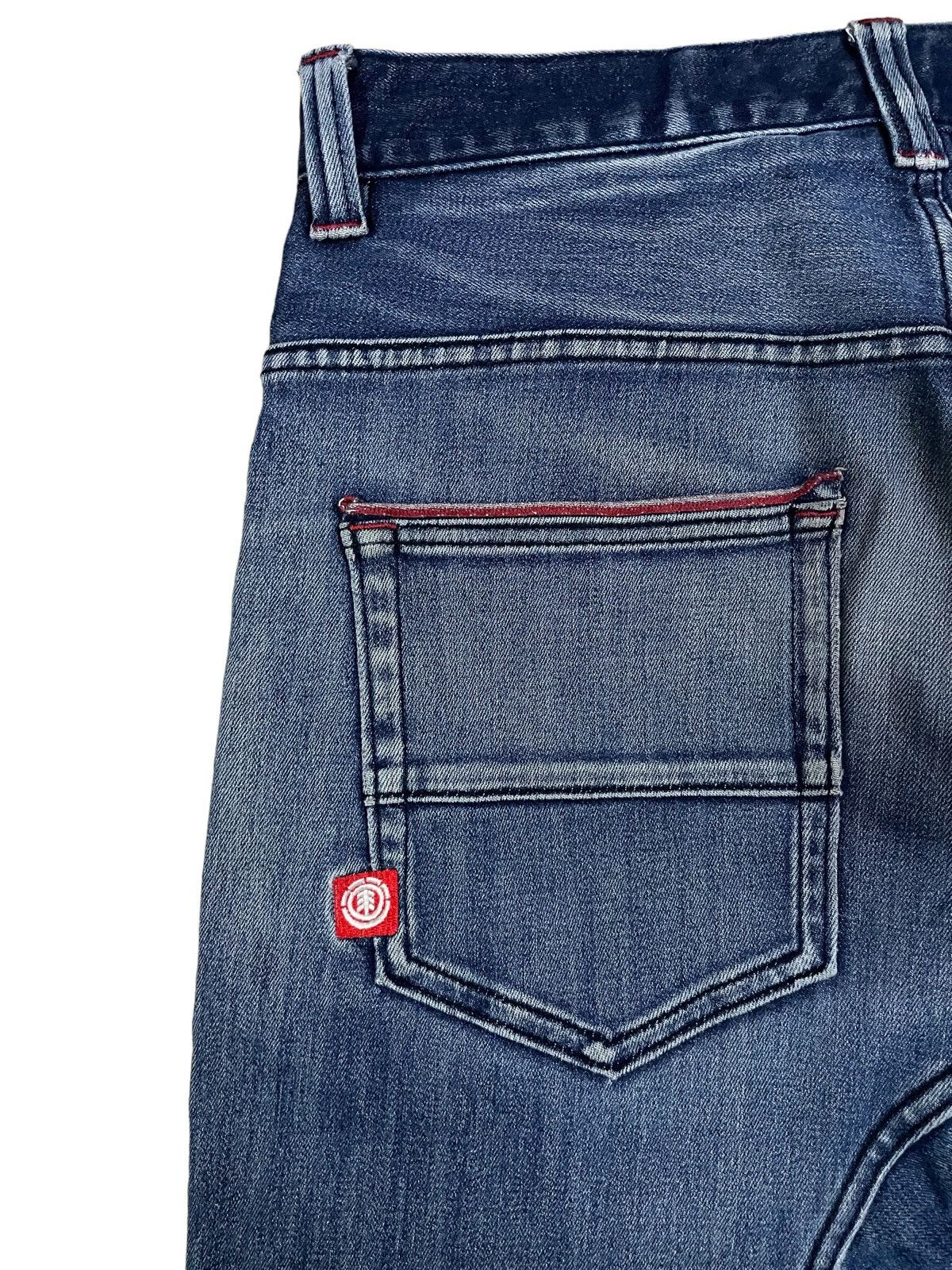 Element Vintage Y2K Elements Streetstyle Twisted Blue Washed Jeans Size US 30 / EU 46 - 10 Thumbnail