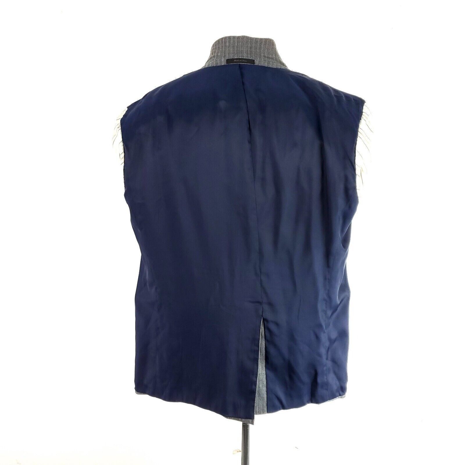 Lauren Ralph Lauren Lauren Ralph Lauren Silk Wool 2 Button Blazer 44R Blue Gray Size 44R - 10 Thumbnail
