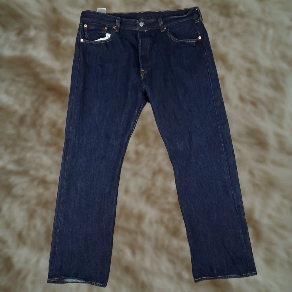 Levi's Levi's 501 Jeans Mens Size 38x30 Blue Button Fly Straight Denim Pants Shirt? Size US 38 / EU 54 - 1 Thumbnail