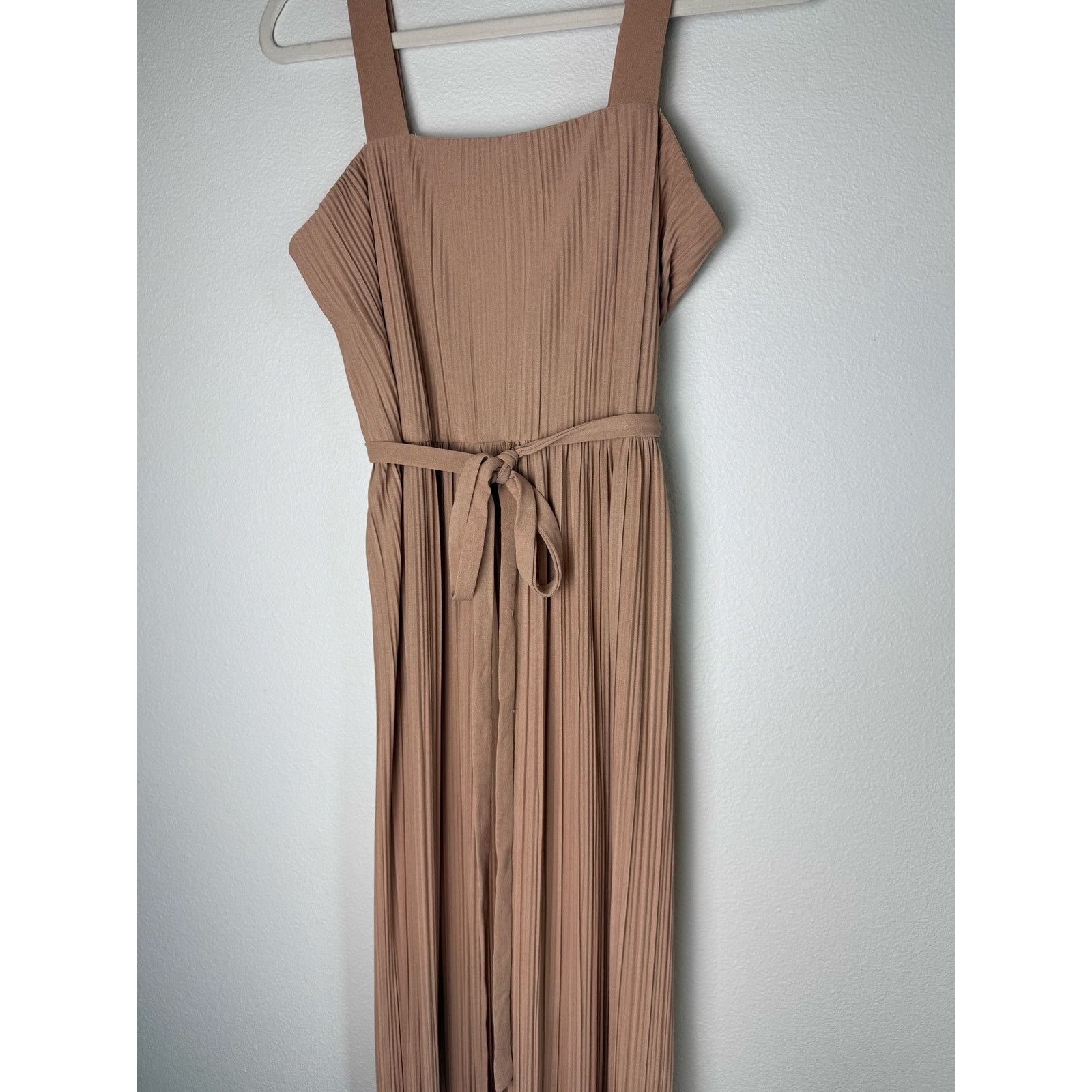 BERNADETTE Vintage Bernadette Designs Beige Pleated Maxi Dress. Sz Sml Size S / US 4 / IT 40 - 2 Thumbnail