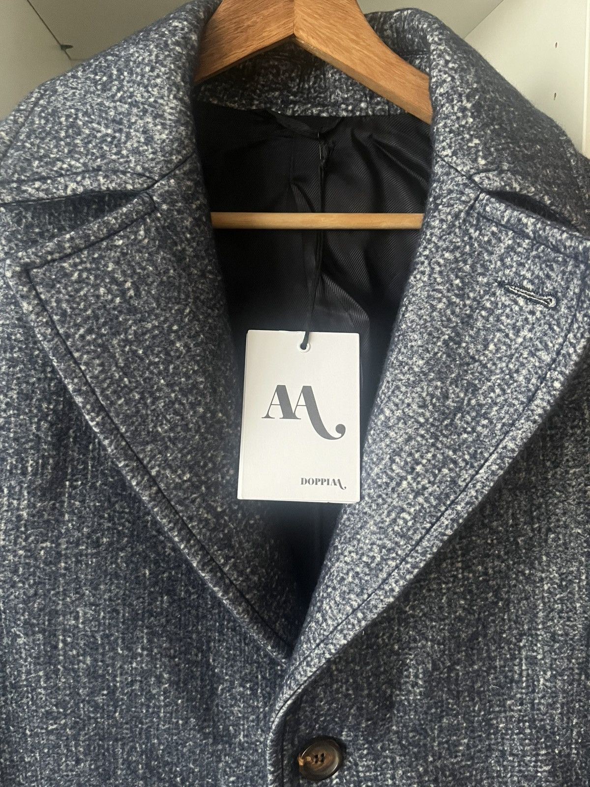 Doppiaa Doppiaa - Single Breasted Blue Overcoat Size US M / EU 48-50 / 2 - 4 Thumbnail