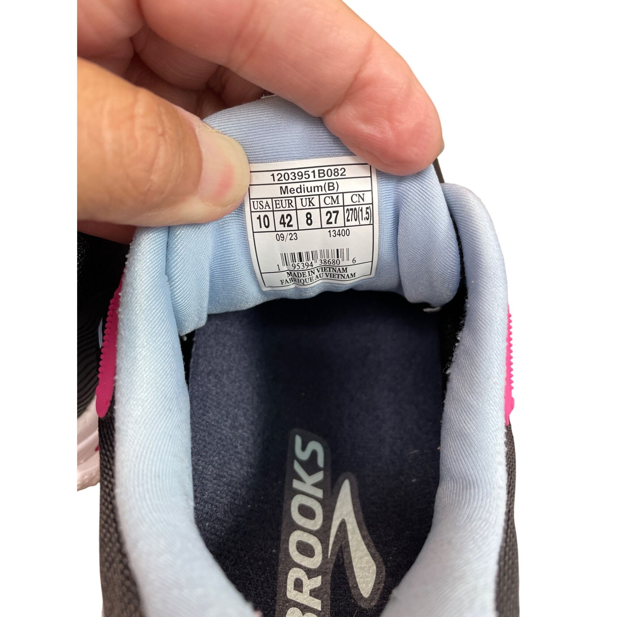 Brooks Brooks Ghost Max Womens Running Sneakers Blue/Black/Pink Siz Size US 10 / IT 40 - 6 Thumbnail