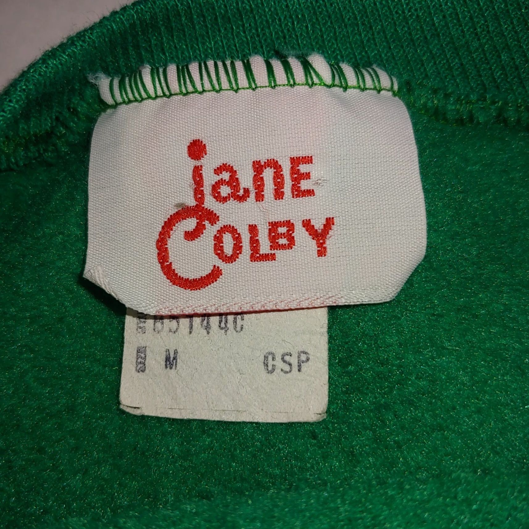Vintage VINTAGE Jane Colby Christmas Bear Sweatshirt Green M Regular Womens Long Sleeve Glitter Knit Pullover CAD 20.5" Chest Holiday Bear Christmas (Winter) Size M / US 6-8 / IT 42-44 - 7 Thumbnail