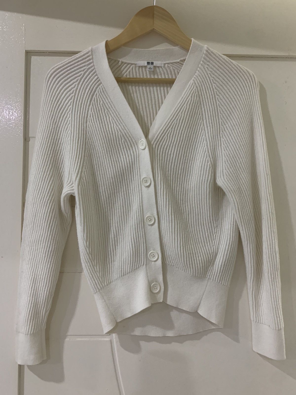 Japanese Brand × Uniqlo Japanese Brand Cardigan Pleated Knit by Uniqlo Size S / US 4 / IT 40 - 3 Thumbnail