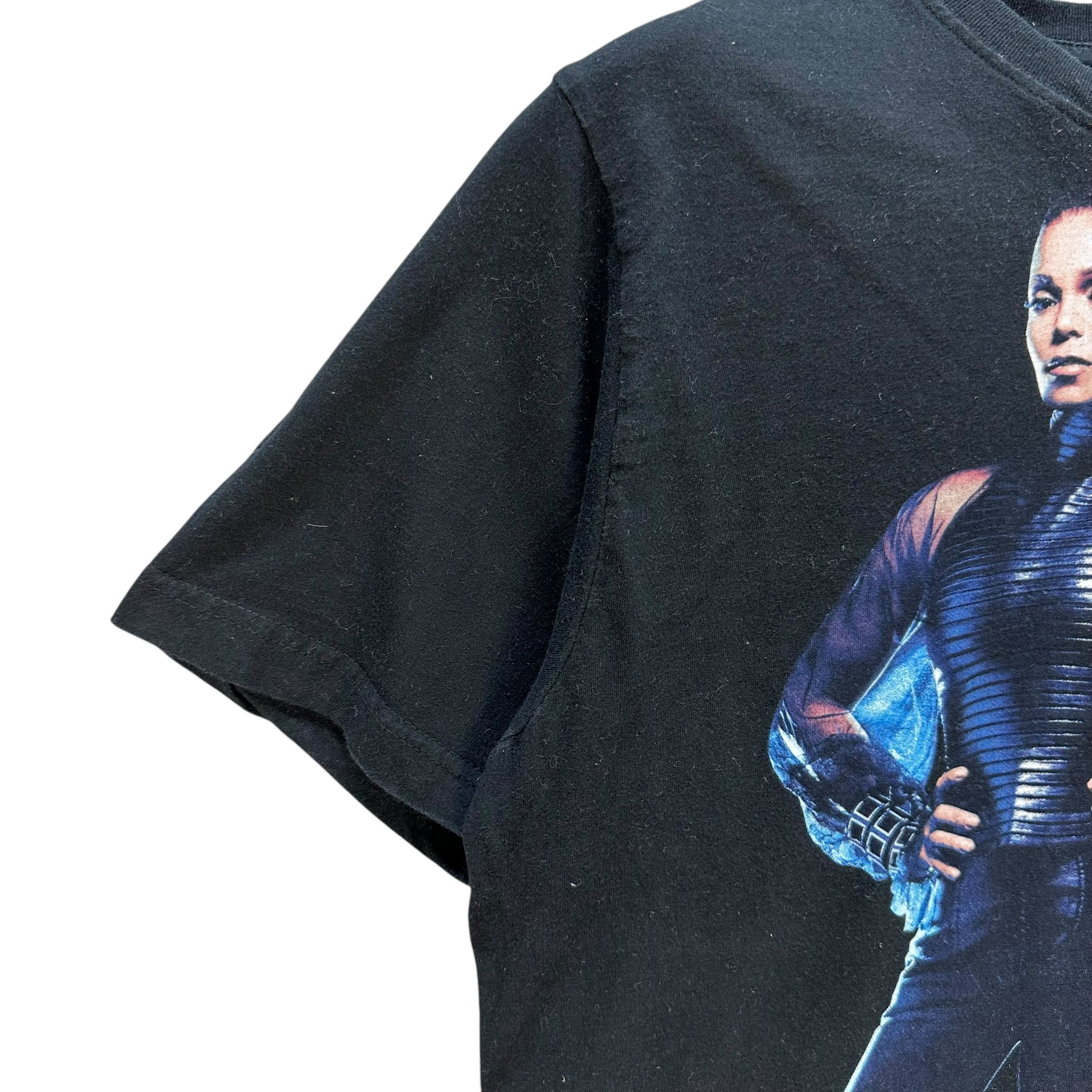 Vintage JANET JACKSON Rock Witchu Tour Graphic Tee #A80-1931 Size US L / EU 52-54 / 3 - 5 Thumbnail