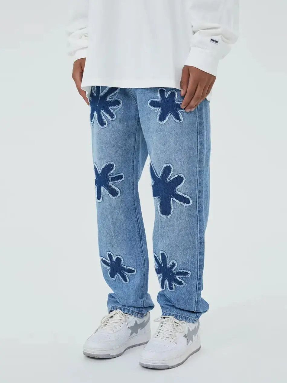 Japanese Brand Retro loose hip-hop straight leg jeans Size US 30 / EU 46 - 2 Thumbnail