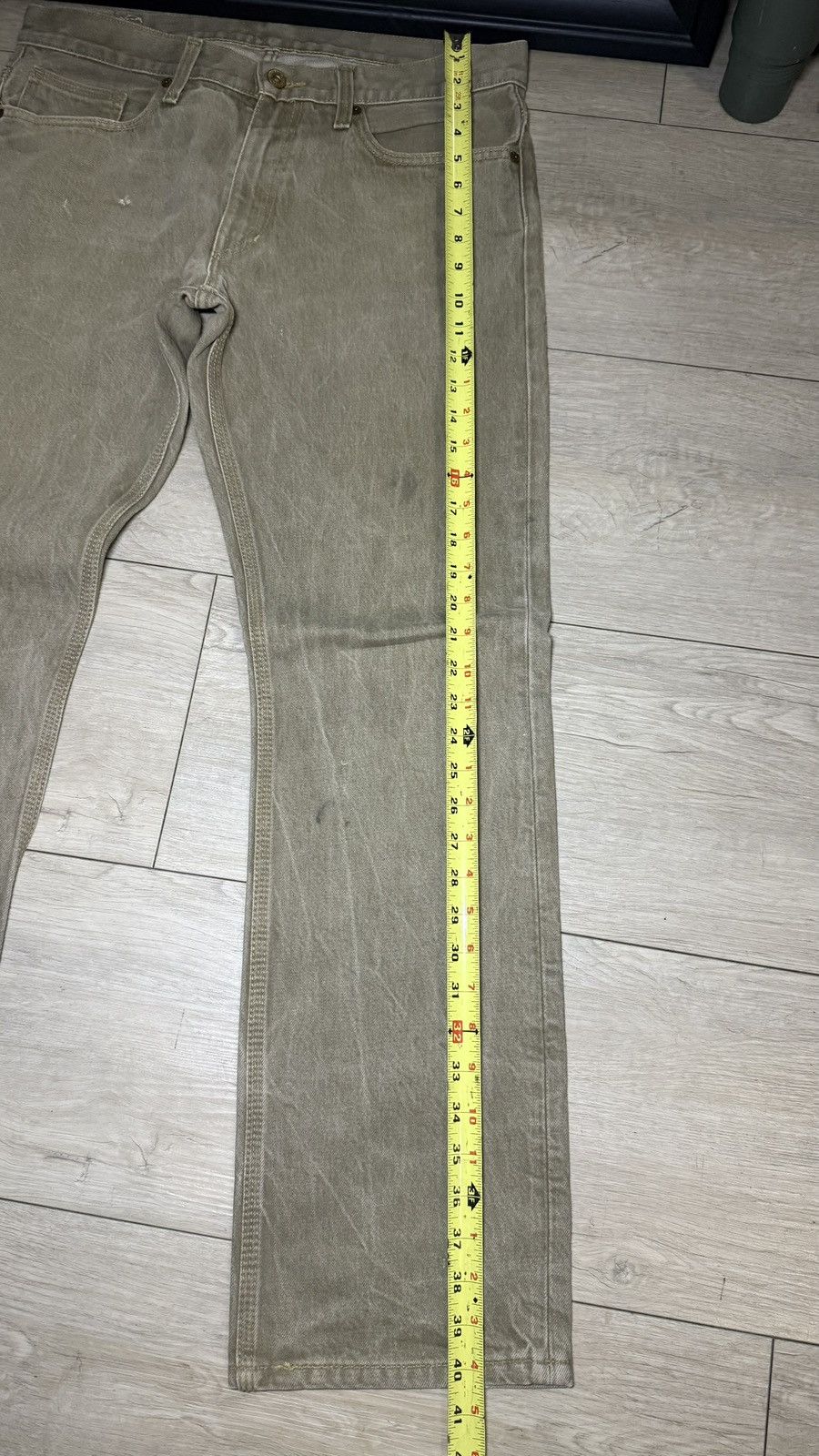 Levi's Y2K 2000s Levi’s 511 34 x 32 Faded Stone Wash Baggy Denim Size US 34 / EU 50 - 8 Thumbnail