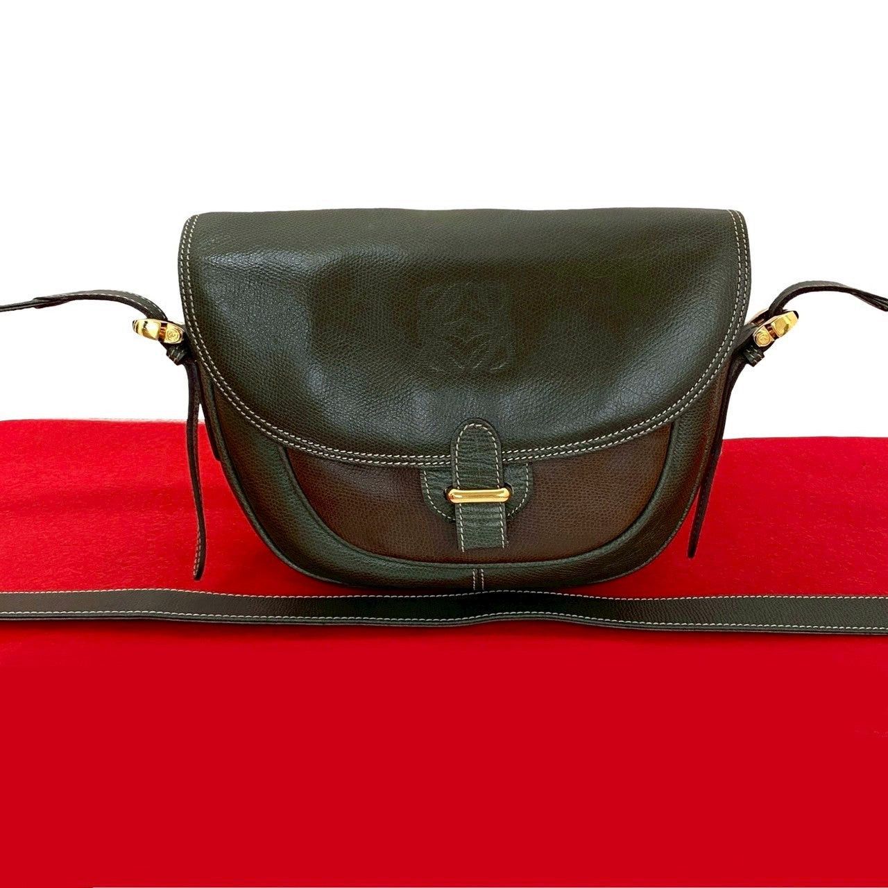 Loewe Loewe Shoulder Bag Green Leather Size ONE SIZE - 1 Thumbnail