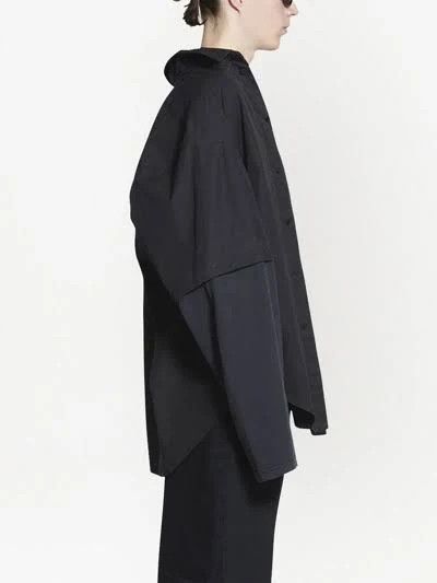 Balenciaga o1mt1gz1024 BB Icon Trompe L'Œil Shirt in Black Size US M / EU 48-50 / 2 - 5 Thumbnail