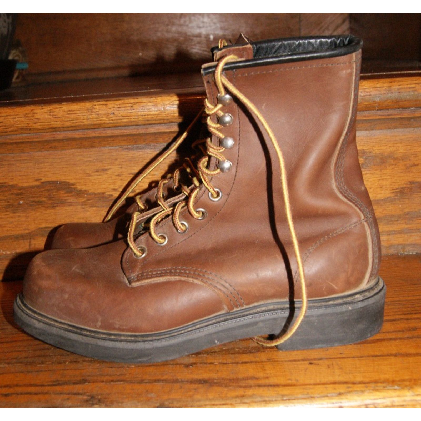 Red Wing Red Wing Boots Mens 6 EE 953 Brown Leather USA Made Soft Toe Size US 6 / EU 39 - 7 Thumbnail