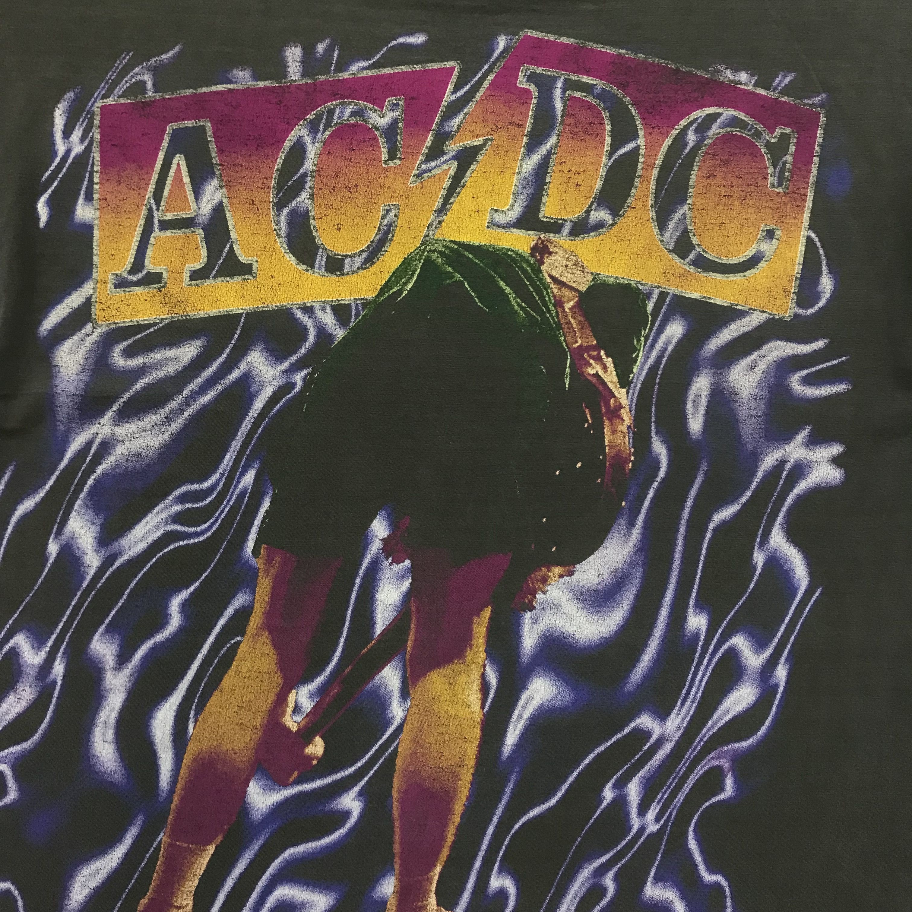 AC/DC AC/DC Angus Young Vintage T-Shirt Tee Very Rare 80s 90s Rock Size US XL / EU 56 / 4 - 7 Thumbnail