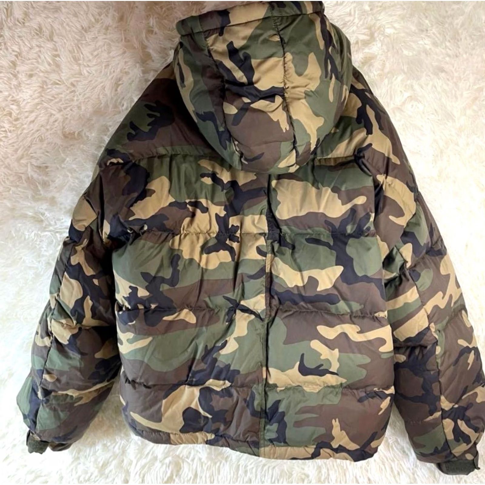 Vintage jouetie Down Jacket M Nylon KHK Camouflage khaki Mens Adults Camouflage Jacket Size M / US 6-8 / IT 42-44 - 5 Thumbnail
