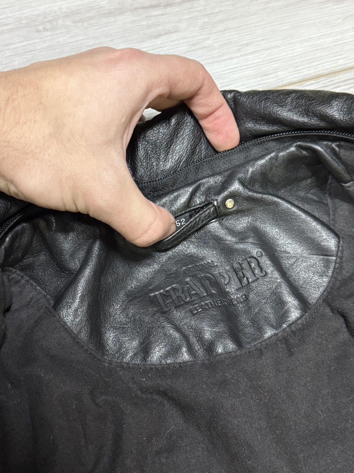 Genuine Leather Trapper leather jacket vintage Size US L / EU 52-54 / 3 - 8 Thumbnail