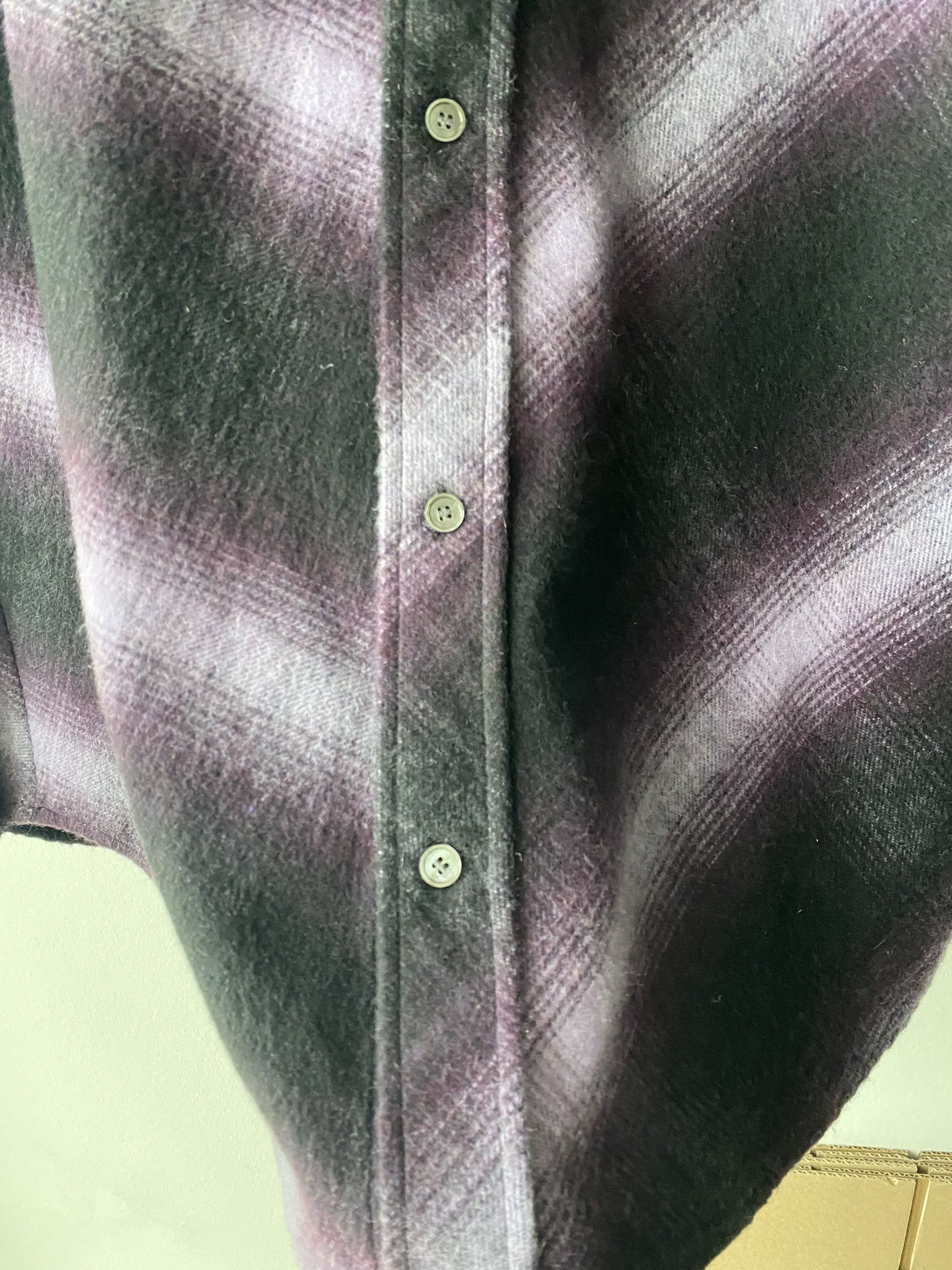 Acne Studios 48/M - Nico Bias Flannel Shirt Size US M / EU 48-50 / 2 - 12 Thumbnail