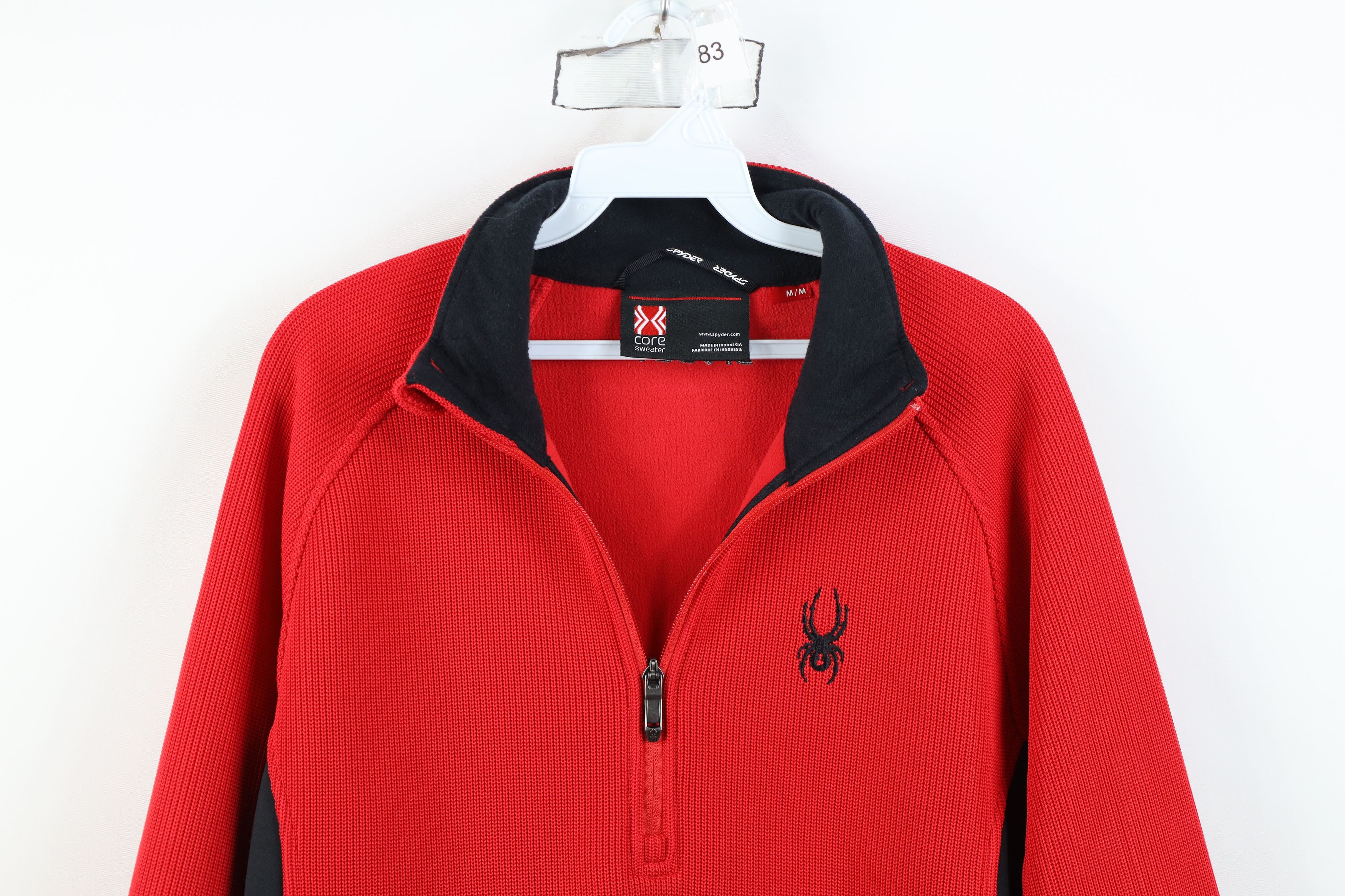 Spyder Spyder Core Ribbed Knit Half Zip Pullover Sweater Red Size US M / EU 48-50 / 2 - 2 Thumbnail
