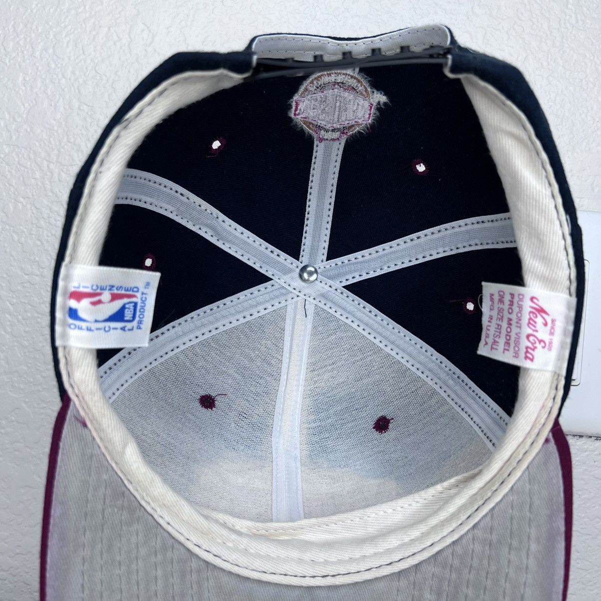 New Era Vintage 1990s NBA Denver Nuggets New Era Plain Logo Snapback Size ONE SIZE - 10 Thumbnail