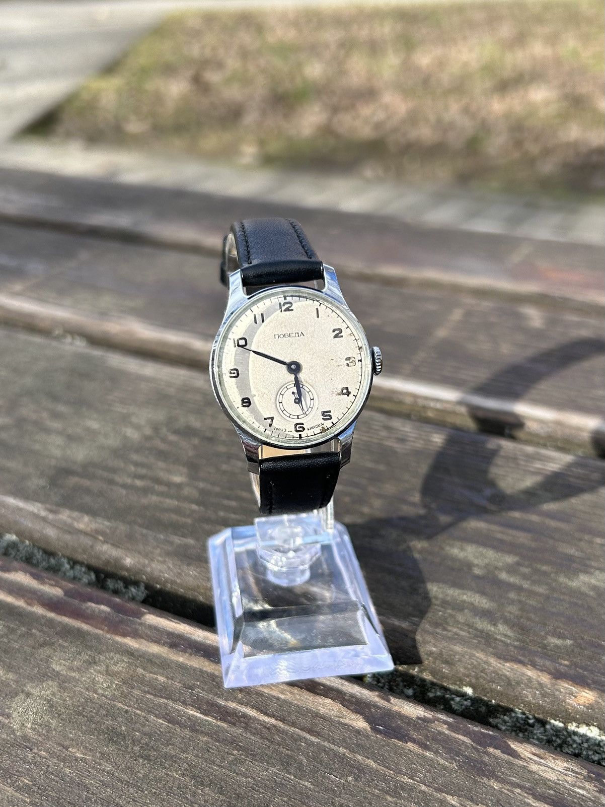Vintage Vintage Pobeda Watch USSR Soviet Mechanical Authentic 1950s Size ONE SIZE - 2 Thumbnail