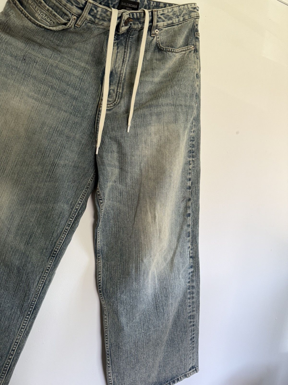 Balenciaga Baggy Mudshow Shoelace Jeans Size US 34 / EU 50 - 5 Thumbnail