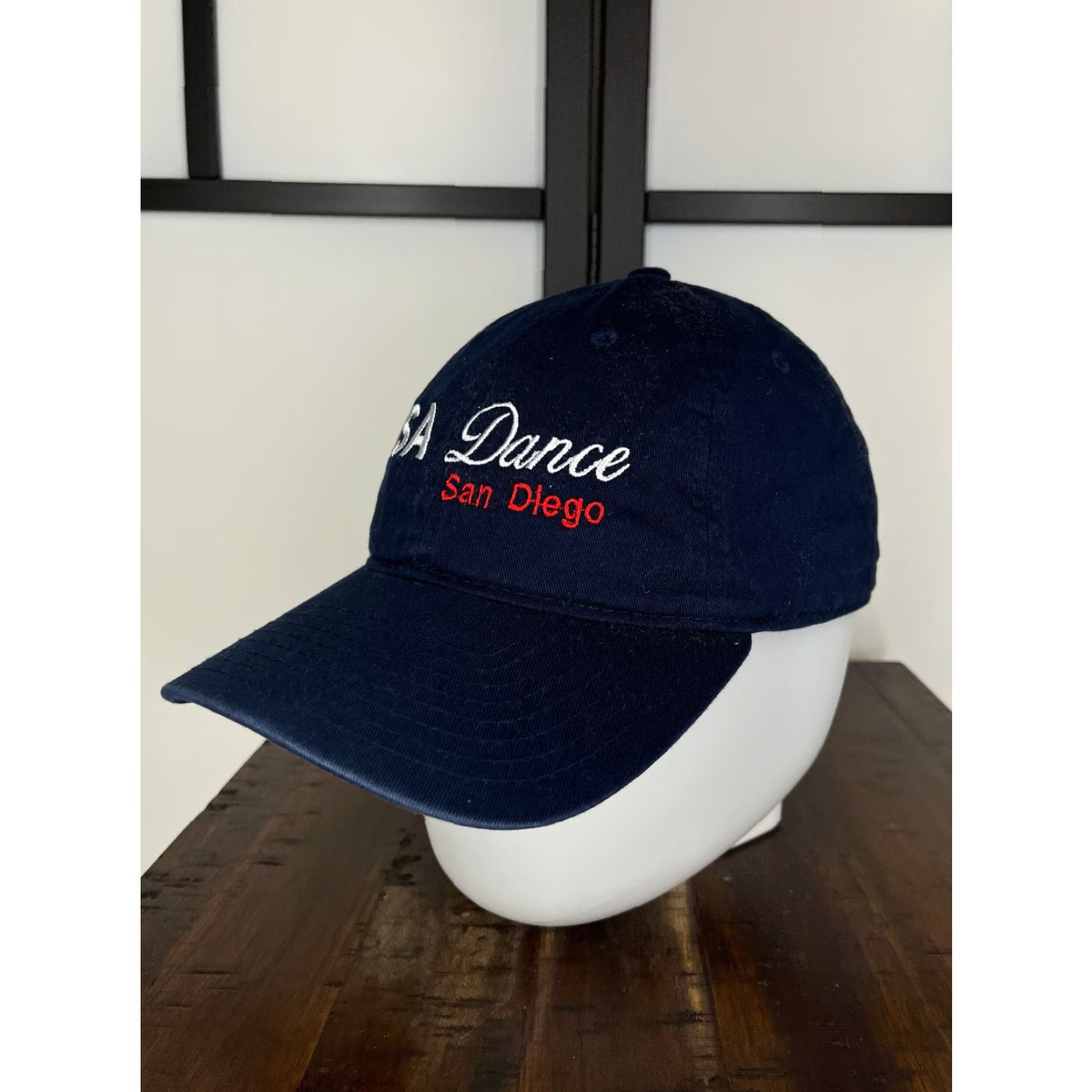 DANCER USA Dance Hat Cap Strap Back One Size Blue 100% Cotton Outdoor Unbranded Unisex Adults Baseball Cap Size ONE SIZE - 4 Thumbnail