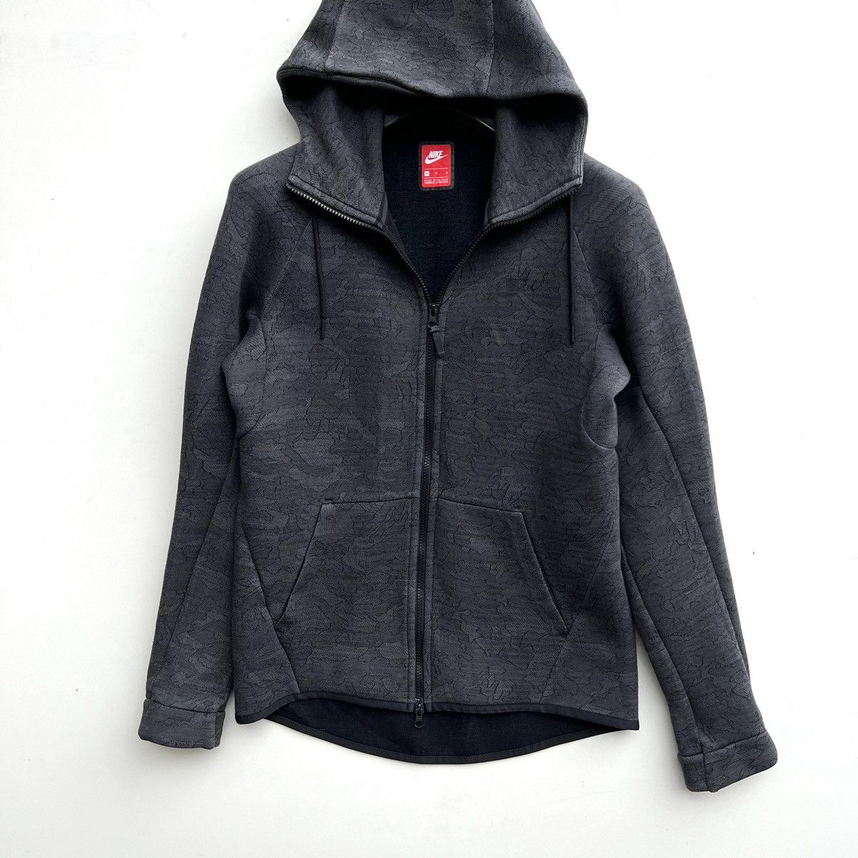 Nike Tech Fleece Hoodie Grey Jacquard Camo Track Jacket