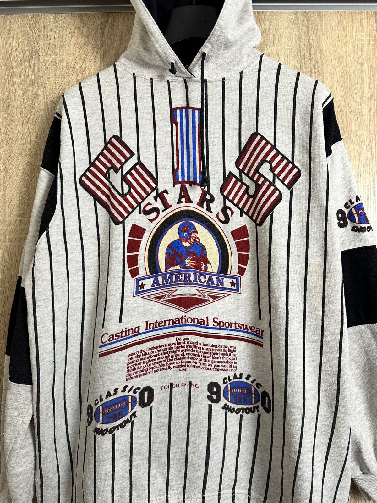 NFL 🔥 90s NFL Vintage Football Hoodie Sweatshirt CIS USA Size US M / EU 48-50 / 2 - 2 Thumbnail