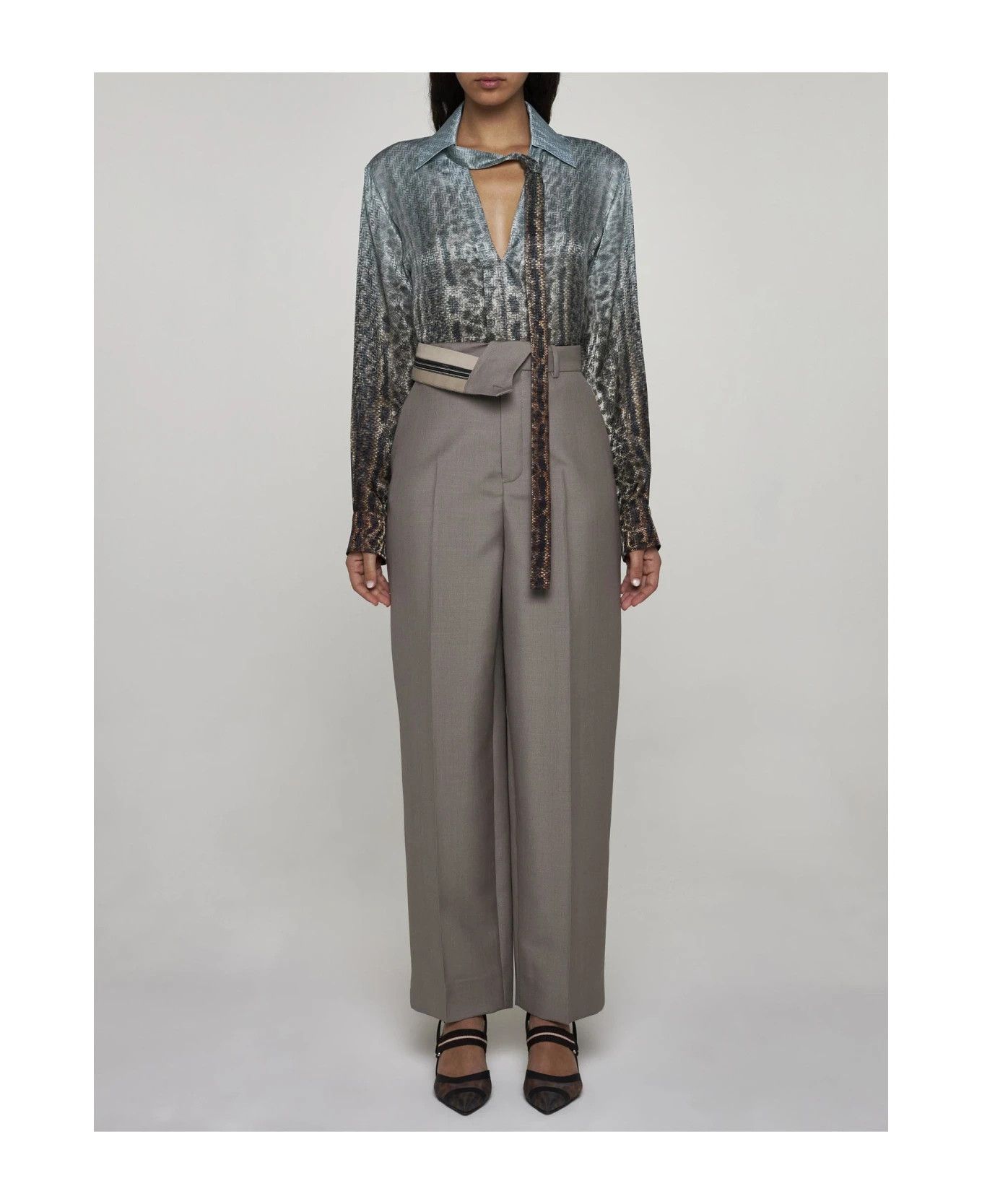 Fendi o1s1wg110426 Trousers in Grey Size 26" / US 2 / IT 38 - 5 Thumbnail