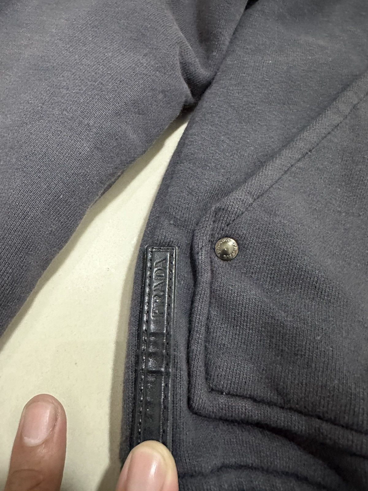 Prada PRADA Reversible Cotton Nylon Jacket Hooded Big Logo Design Size US M / EU 48-50 / 2 - 8 Thumbnail