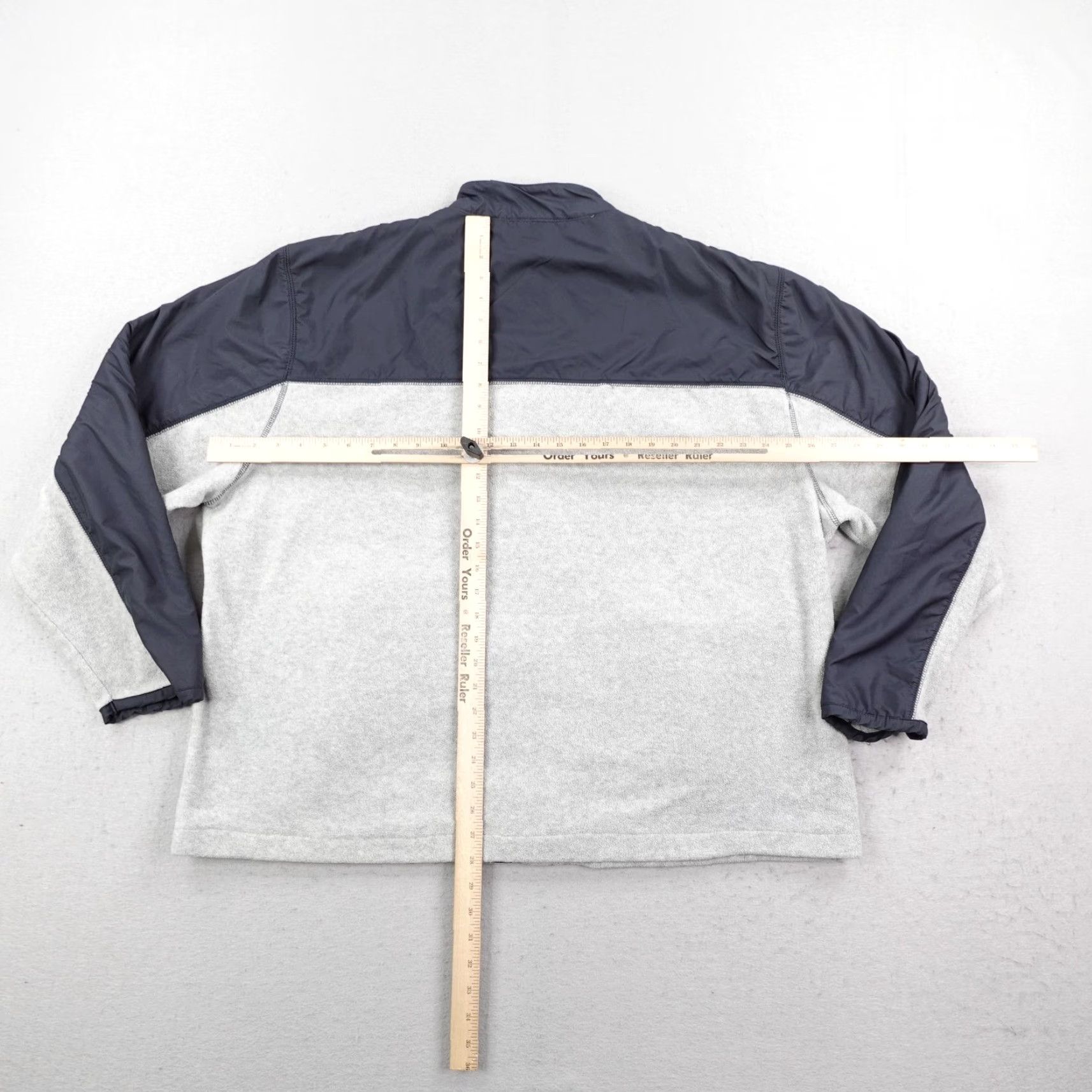 Disney VINTAGE Disney Jacket Mens 2XL Gray Blue Hybrid Fleece Mickey Mouse Coat Zip Up Size US XXL / EU 58 / 5 - 4 Thumbnail