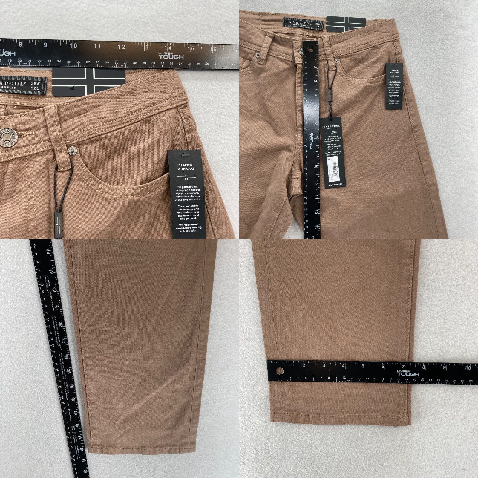 Vintage Liverpool Regent Relaxed Straight 5 Pocket Pants Mens 28x32 Brown Stretch Chino Size US 28 / EU 44 - 8 Thumbnail