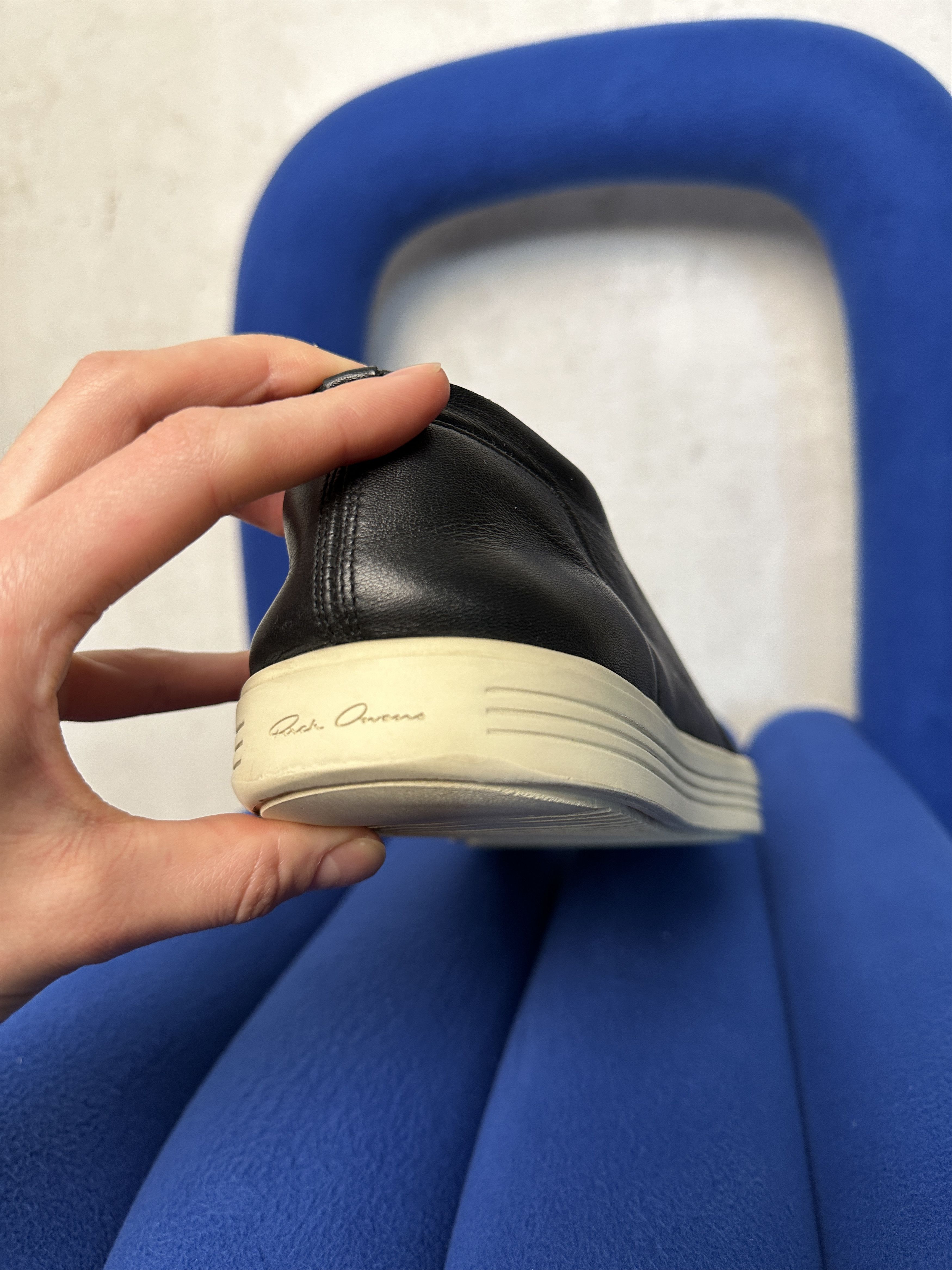 Rick Owens RICK OWENS Rounded Toe Leather Slip-ons Size US 9 / EU 42 - 6 Thumbnail