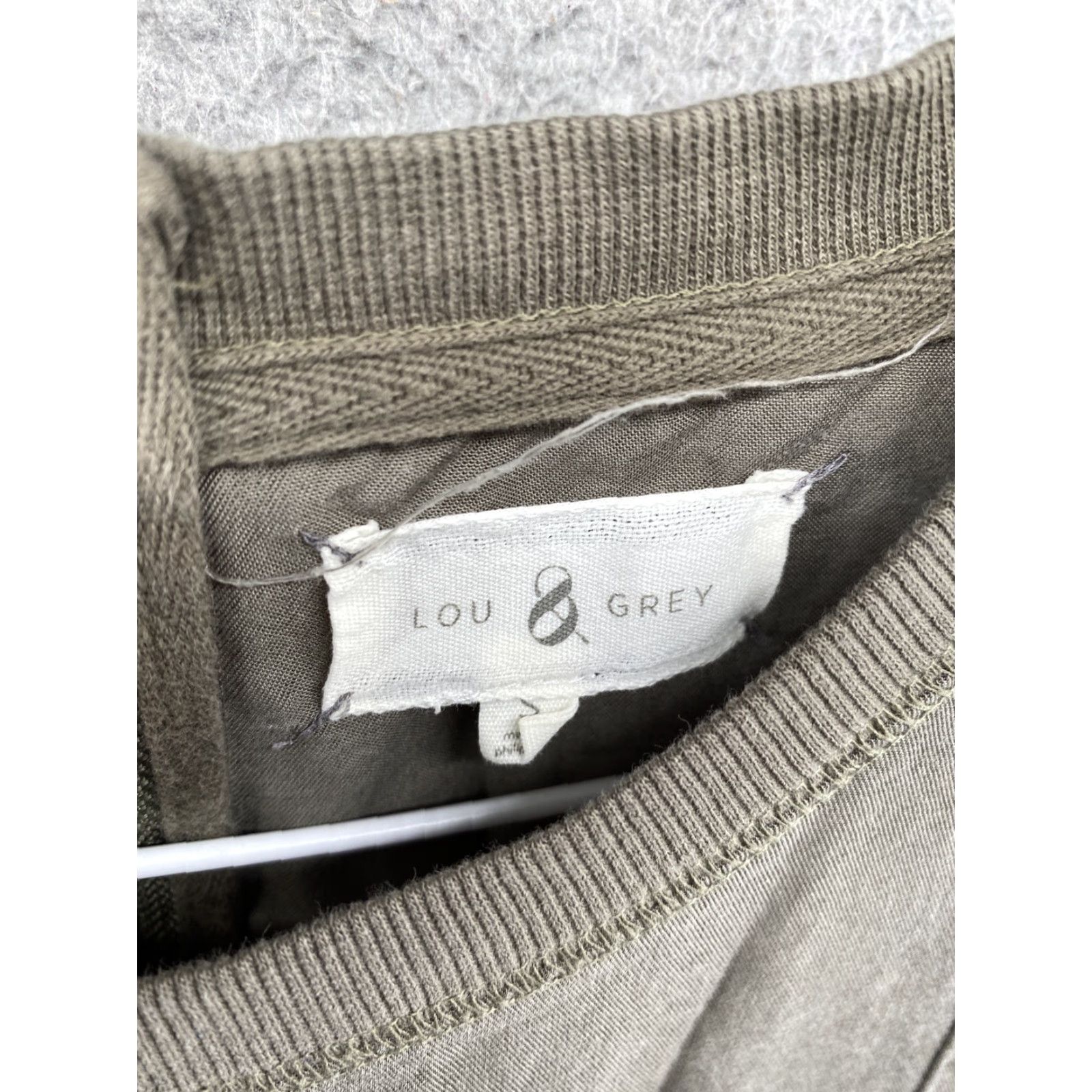 Lou & Grey Lou & Grey Green Sleeveless Tie Waist Lyocell Dress Womens S Knee Length Shirt Dress Tank Dress Casual Size S / US 4 / IT 40 - 2 Thumbnail