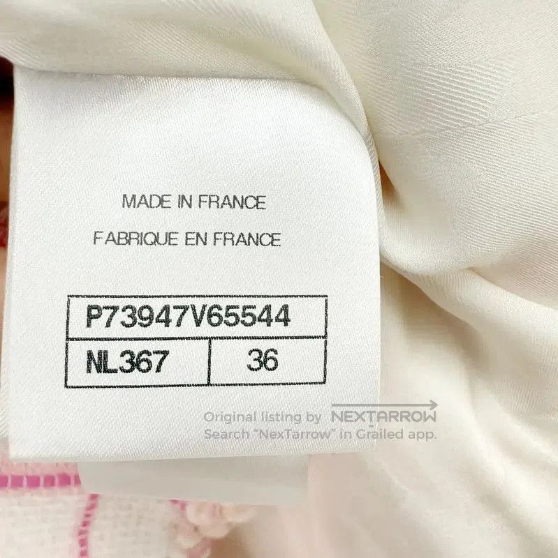 Chanel Chanel Pink Checked Women's Coat . Size XXS / US 00 / IT 34 - 5 Thumbnail