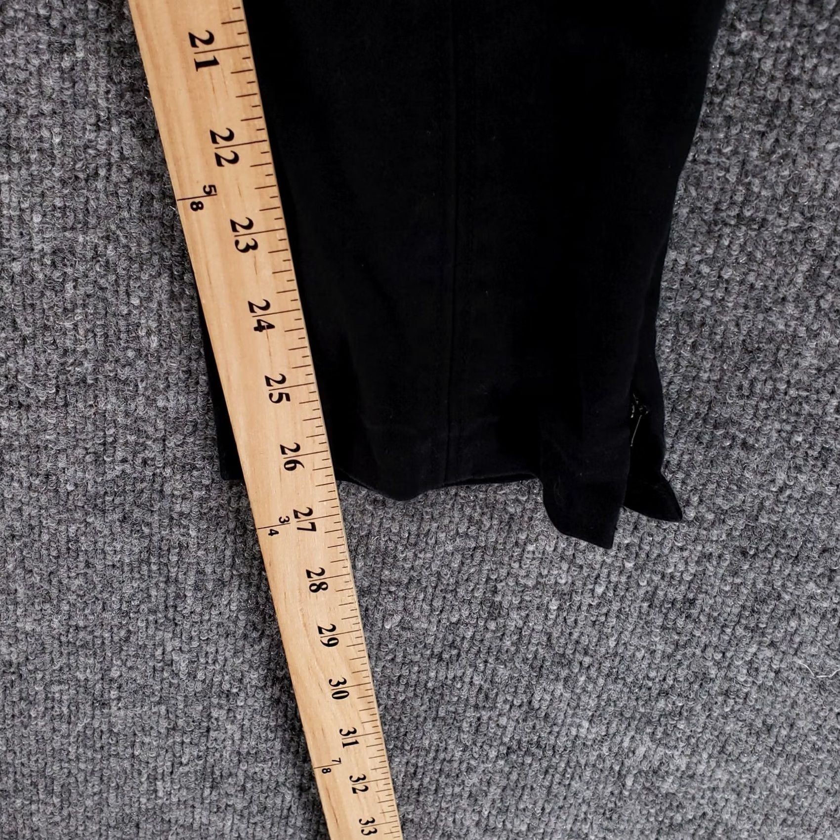 Anne Klein Anne Klein Womens Pants 8 Black Chino Flat Front Mid Rise Casual Ankle Size 30" / US 8 / IT 44 - 4 Thumbnail