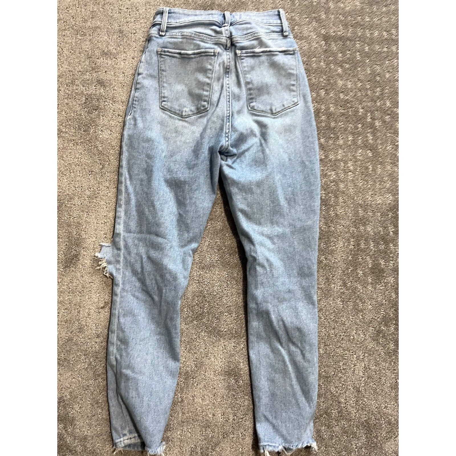 Abercrombie & Fitch Abercrombie & Fitch Jeans Women 0 Denim Destroyed High Rise Super Skinny Ankle Blue Slim 5-Pocket 20in Inseam Womens Size 25" / US 0 / IT 36 - 3 Thumbnail