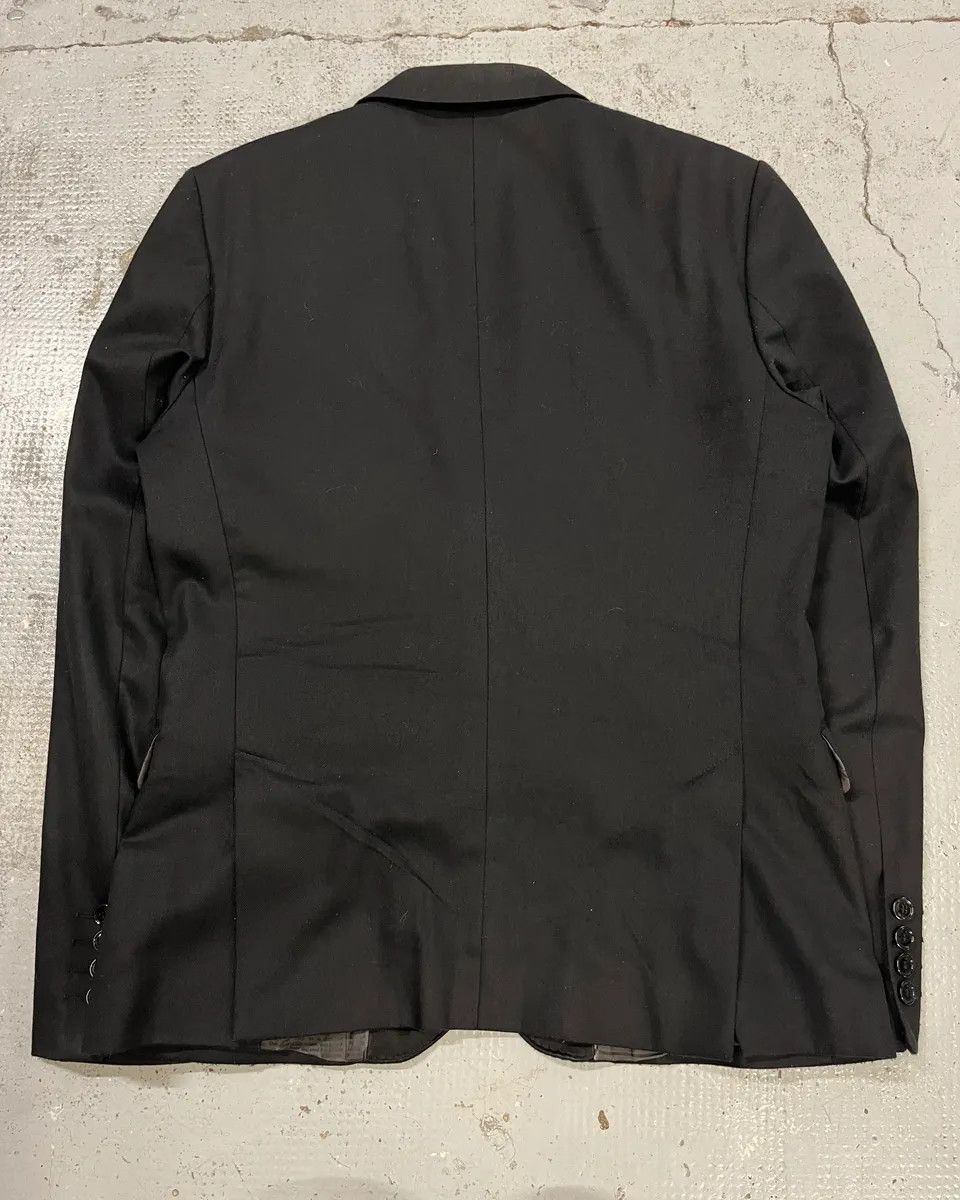 John Galliano AW2010 John Galliano Black Gazette Lining Blazer Jacket Size 42R - 4 Thumbnail
